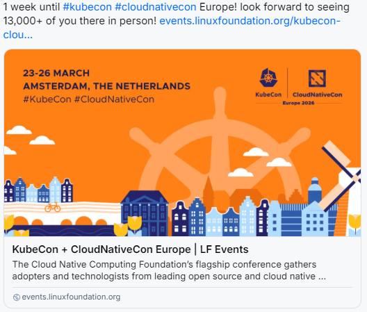 KubeCon EU 2026 attracts 13,000 attendees